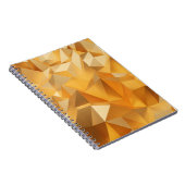 Luxuriöses modernes Design Gold Polygon Hintergrun Notizblock (Rechte Seite)