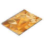 Luxuriöses modernes Design Gold Polygon Hintergrun Notizblock (Linke Seite)
