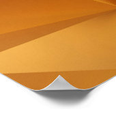 Luxuriöses modernes Design Gold Polygon Hintergrun Poster (Ecke)