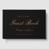 Luxuriöses, modernes Hochzeitsbuch Gästebuch (Vorderseite)