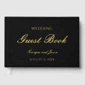 Luxuriöses, modernes Hochzeitsbuch Gästebuch (Vorderseite)