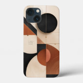 Luxuriöses neutrales geometrisches Ästhetik iPhone Case-Mate iPhone Hülle (Rückseite)