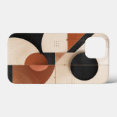 Luxuriöses neutrales geometrisches Ästhetik iPhone Case-Mate iPhone Hülle (Rückseite (Horizontal))
