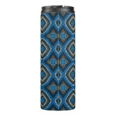 Luxuriöses orientalisches nahtloses Muster Thermosbecher (Rückseite)