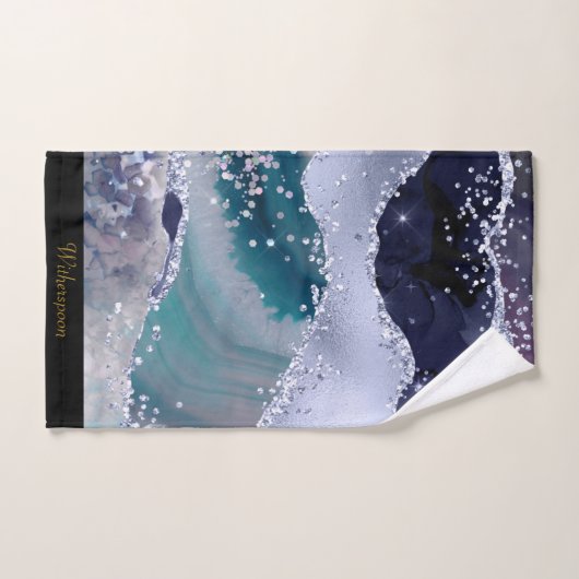 LUXURIÖSES OZEAN WAAN MARBLE CUSTOM TOWEL SET (Handtuch)