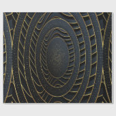 Luxuriöses Papier mit goldener Linie und Geschenkpapier (Flach)