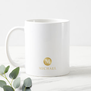 Luxuriöses Personalisiertes Monogramm Kaffeetasse