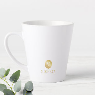 Luxuriöses Personalisiertes Monogramm Milchtasse