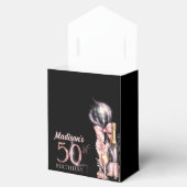 Luxuriöses Pink Black Champagne 50. Geburtstag Geschenkschachtel (Geöffnet)