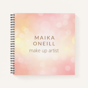 Luxuriöses, pinkfarbenes Bügelchen personalisier Notizblock