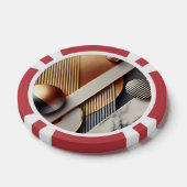 Luxuriöses Poker Chip Design - Gold & Marmor (Einzeln)