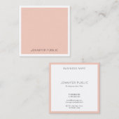 Luxuriöses Premium Silk Modernes elegantes Templat Quadratische Visitenkarte (Vorne/Hinten)