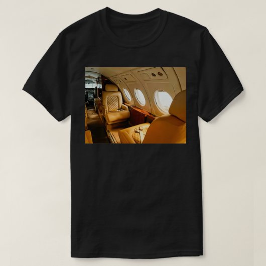 Luxuriöses privates Flugzeug T-Shirt (Design vorne)