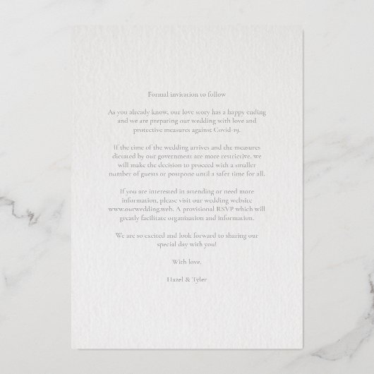 Luxuriöses romantisches Botanisches Blumengebirge  Folieneinladung (Rückseite)