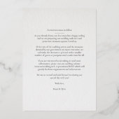 Luxuriöses romantisches Botanisches Lavendel Herz Folieneinladung (Rückseite)