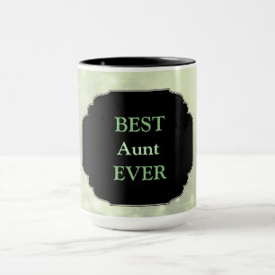 Luxuriöses rosa "Best Aunt Ever"-Design Tasse