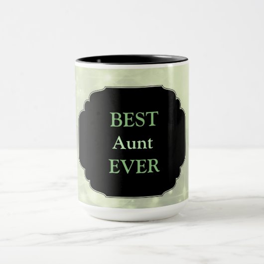 Luxuriöses rosa "Best Aunt Ever"-Design Tasse (Zentrum)