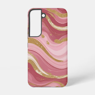 Luxuriöses rosa Marmor Samsung Galaxy Hülle