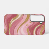 Luxuriöses rosa Marmor Samsung Galaxy Hülle (Rückseite (Horizontal))