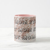 Luxuriöses Rosa Rose Glitzer Marmor Tasse (Zentrum)