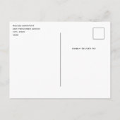 Luxuriöses rosa Tuflith Diamond Muster Einladungspostkarte (Rückseite)