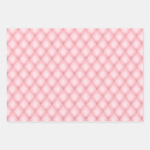 Luxuriöses rosa Tuflith Diamond Muster Geschenkpapier Set (Vorderseite)