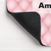 Luxuriöses rosa Tuflith Diamond Muster Mousepad (Ecke)