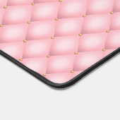 Luxuriöses rosa Tuflith Diamond Muster Schreibtischunterlage (Ecke)