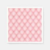 Luxuriöses rosa Tuflith Diamond Muster Serviette (Vorderseite)