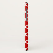 Luxuriöses Rotquatrefoliengittermuster Case-Mate iPhone Hülle (Hinten/Links)