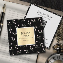 Luxuriöses Schwarz-Gold-Blume-Muster