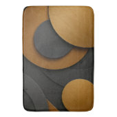 Luxuriöses Schwarz-Gold-geometrisches Abstract-Des Badematte (Vorderseite Vertikal)