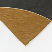 Luxuriöses Schwarz-Gold-geometrisches Abstract-Des Fleecedecke (Ecke)