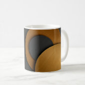 Luxuriöses Schwarz-Gold-geometrisches Abstract-Des Kaffeetasse (VorderseiteRechts)