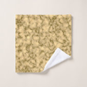 Luxuriöses Schwarz-Gold-Marmor Mit Monogramm Badhandtuch Set (Waschlappen)