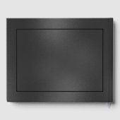 Luxuriöses Schwarz Hintergrund monochromatisches D Gästebuch (Rückseite)