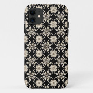 Luxuriöses Schwarz-Weiß-Geometrisches Muster Case-Mate iPhone Hülle