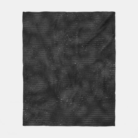 Luxuriöses Schwarz-Weiß-Glitzer-Muster Fleecedecke (Vorderseite)