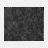 Luxuriöses Schwarz-Weiß-Glitzer-Muster Fleecedecke (Vorderseite (Horizontal))
