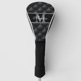 luxuriöses schwarzes Design mit personalisiertem M Golf Headcover