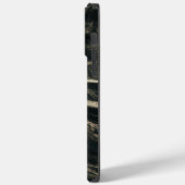 Luxuriöses Schwarzes Marmor Cool Case-Mate iPhone Hülle (Rückseite / Links)