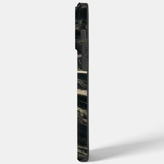 Luxuriöses Schwarzes Marmor Cool Case-Mate iPhone Hülle (Rückseite / Links)