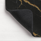Luxuriöses schwarzes Marmormousepad Mousepad (Ecke)