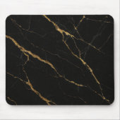 Luxuriöses schwarzes Marmormousepad Mousepad (Vorne)