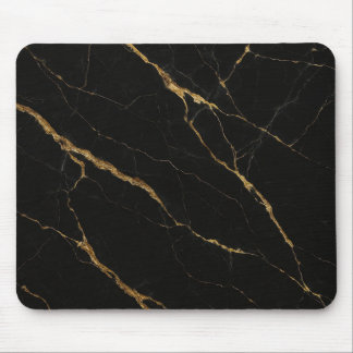 Luxuriöses schwarzes Marmormousepad Mousepad