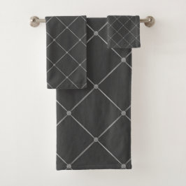 LUXURIÖSES Silbergraues HAMPTON TOWEL SET