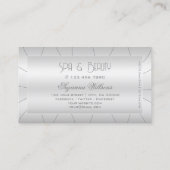 Luxuriöses Silver mit Verziert und Diamonds Creati Visitenkarte (Rückseite)