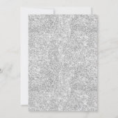 Luxuriöses Silver Winter Lights Weihnachts-Party Einladung (Rückseite)