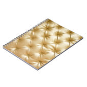 Luxuriöses Sofa-Leder-Muster-Backgro Notizblock (Linke Seite)