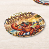 Luxuriöses Sommerstrand-Leben Papier Untersetzer (Angewinkelt)